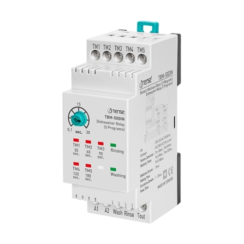 Bulaşık Makinası Rölesi, 5 Kademeli yıkama, 01 sn - 30 sn.  durulama, Endüstriyel amaçlı, Klasik Kutu, 220V AC (50-60 Hz.)
