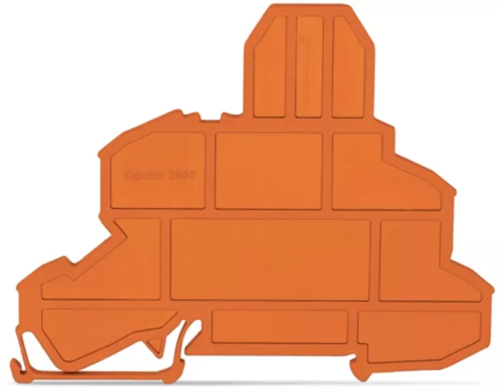 WAGO 2002-1092 Sigortalı klemensler için sonlandırma plakası; Turuncu