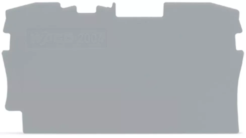 WAGO 2004-1291 Sonlandırma plakası; 1 mm kalınlığında
