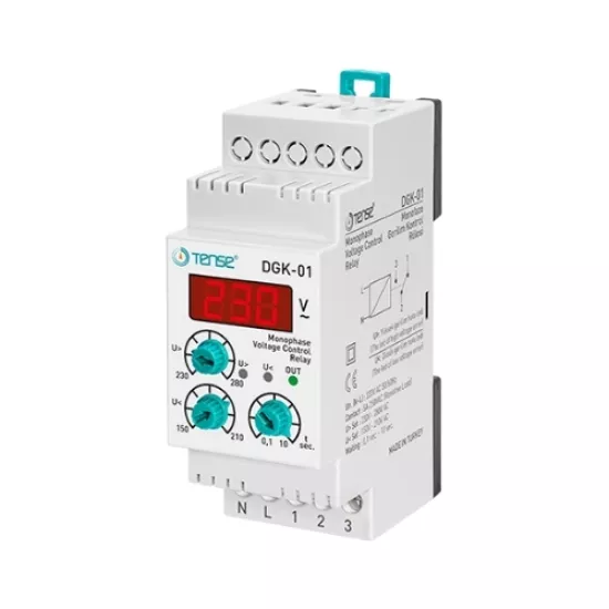 Monofaze Dijital Aşırı-Düşük Gerilim Kontrol Rölesi Klasik DIN Kutu