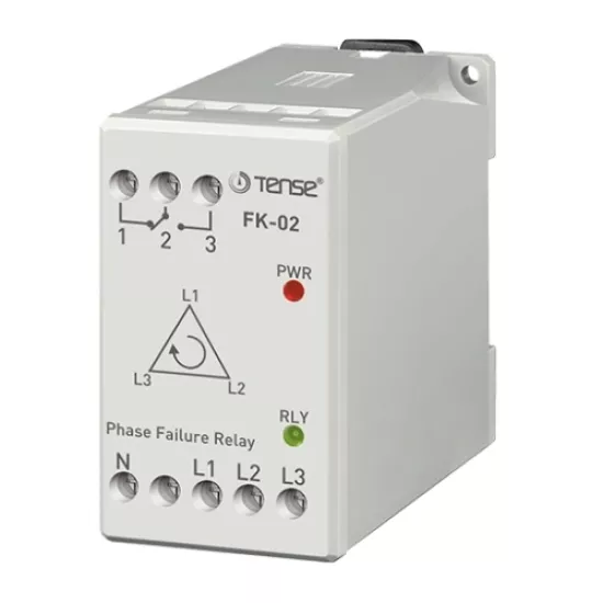 Faz (Motor) Koruma Rölesi,Sabit %40 Asimetri,Klasik DIN Kutu